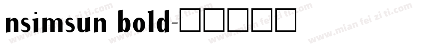 nsimsun bold字体转换